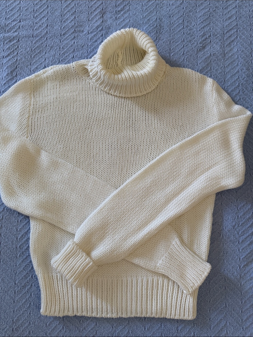 Ralph Lauren Collection Purple Tag Womens White (Ivory) turtleneck Knit Sweater